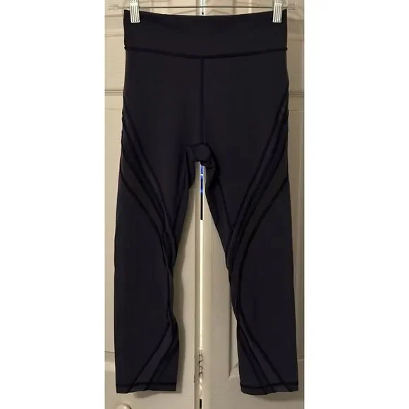 Lululemon Crop Yoga Pants Gray Size‎ 6 - Picture 4 of 6